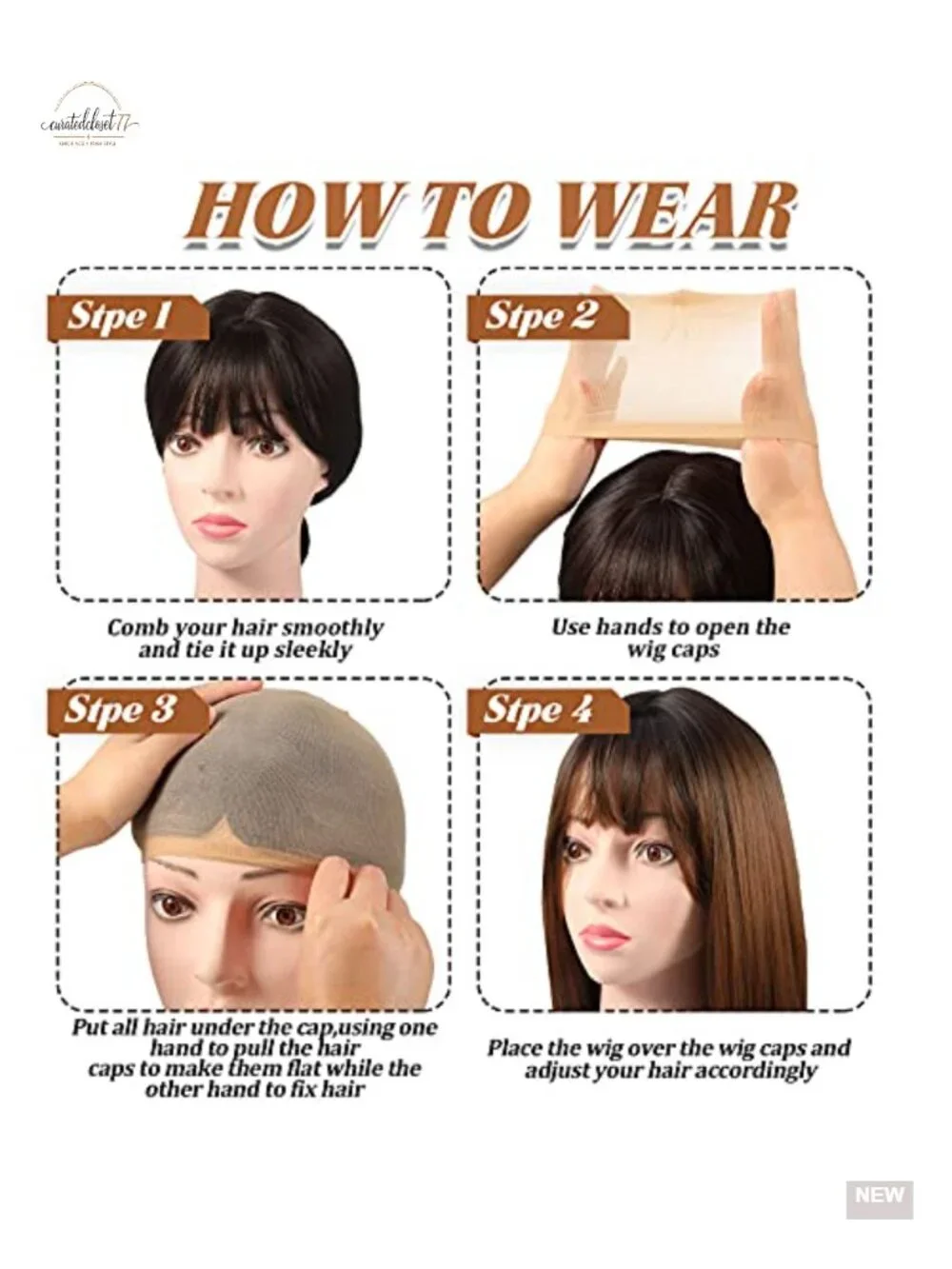 Nylon Wig Caps Elastic Stretchy 100 Pack